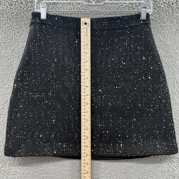 J. Inc Tube Skirt Women's Large Black Tweed Sequenced Tube Skirt Ladies L - Picture 11 of 15